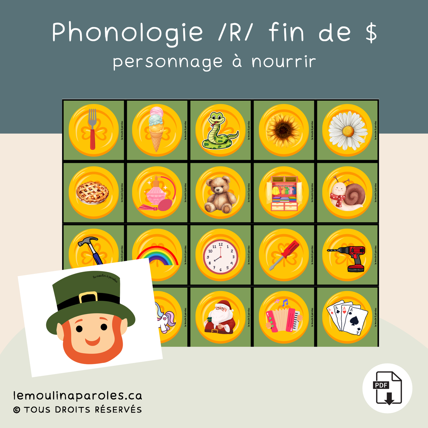 Activité de prononciation du R en fin de syllabes
