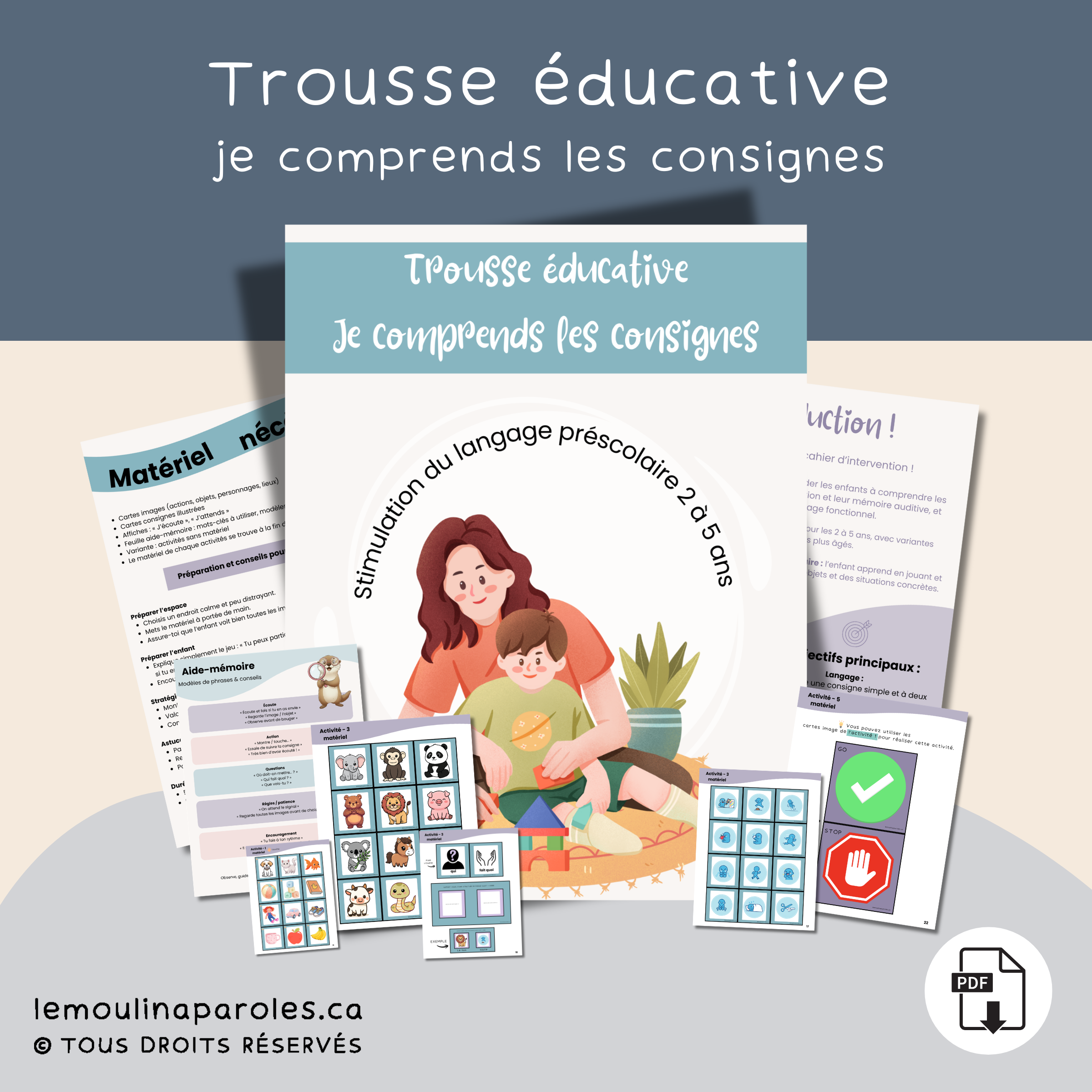 Boîte de Je comprends les consignes