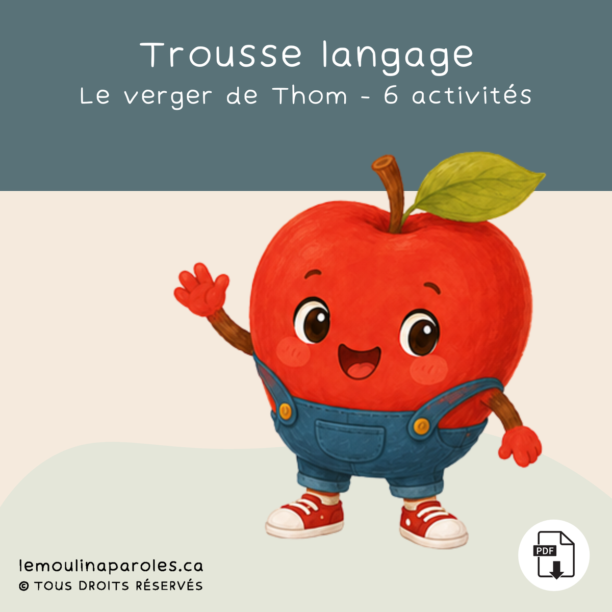 Trousse langage - Thom la pomme