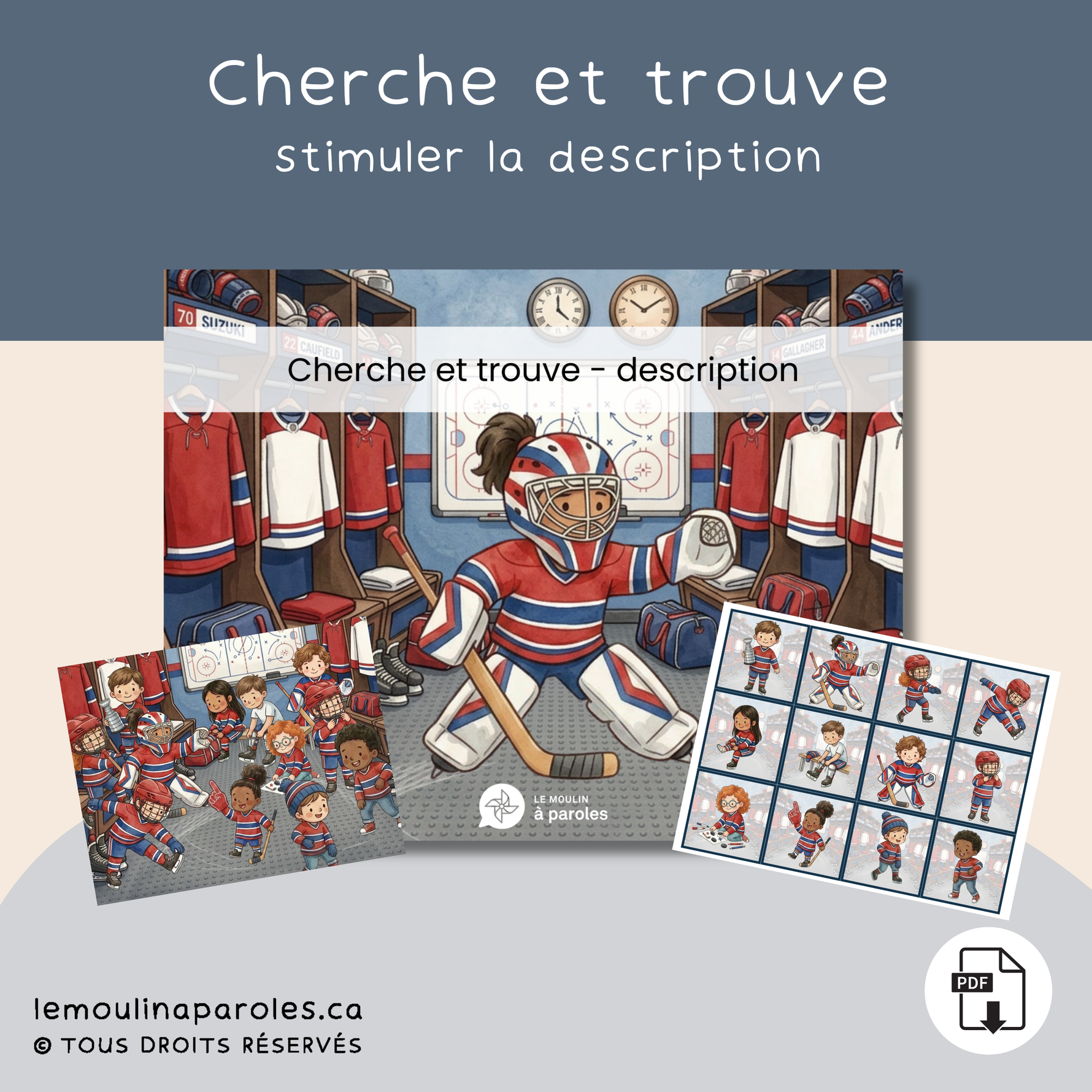 cherche et trouve pour pratiquer la description - stimulation du langage